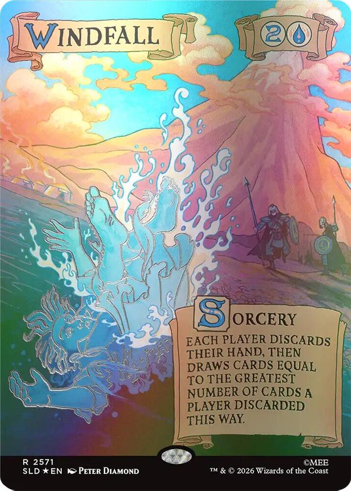 Windfall (2571) (Out Of Sight Foil), Secret Lair Drop Series 2571