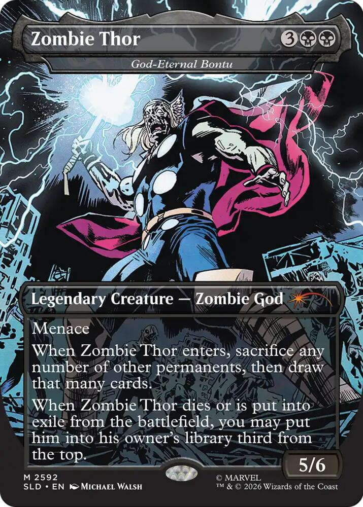 Zombie Thor - God-Eternal Bontu, Secret Lair Drop Series 2592