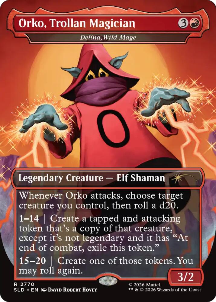 Orko, Trollan Magician - Delina, Wild Mage, Secret Lair Drop Series 2770