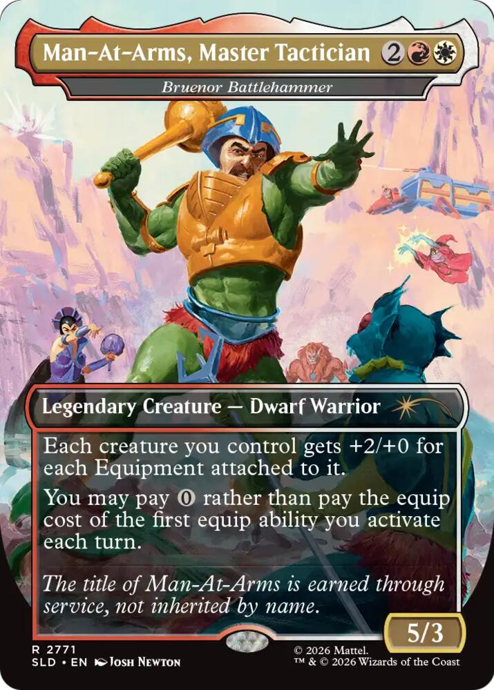 Man-At-Arms, Master Tactician - Bruenor Battlehammer, Secret Lair Drop Series 2771