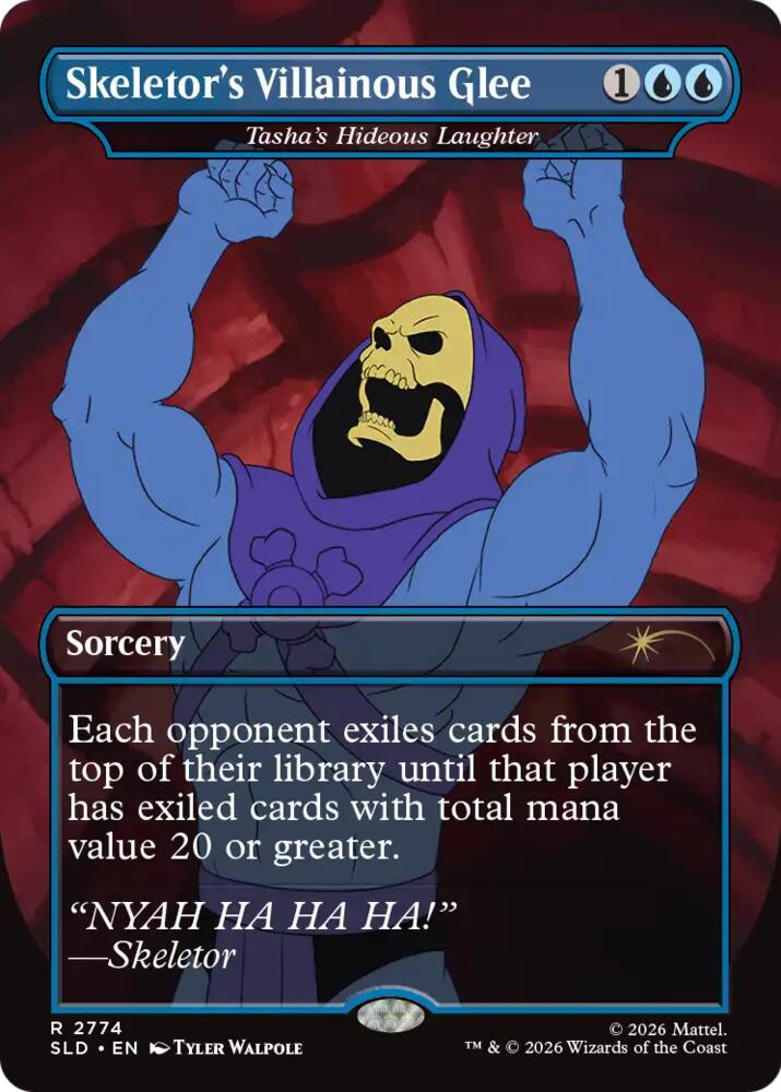 Skeletor's Villainous Glee - Tasha's Hideous Laughter, Secret Lair Drop Series 2774
