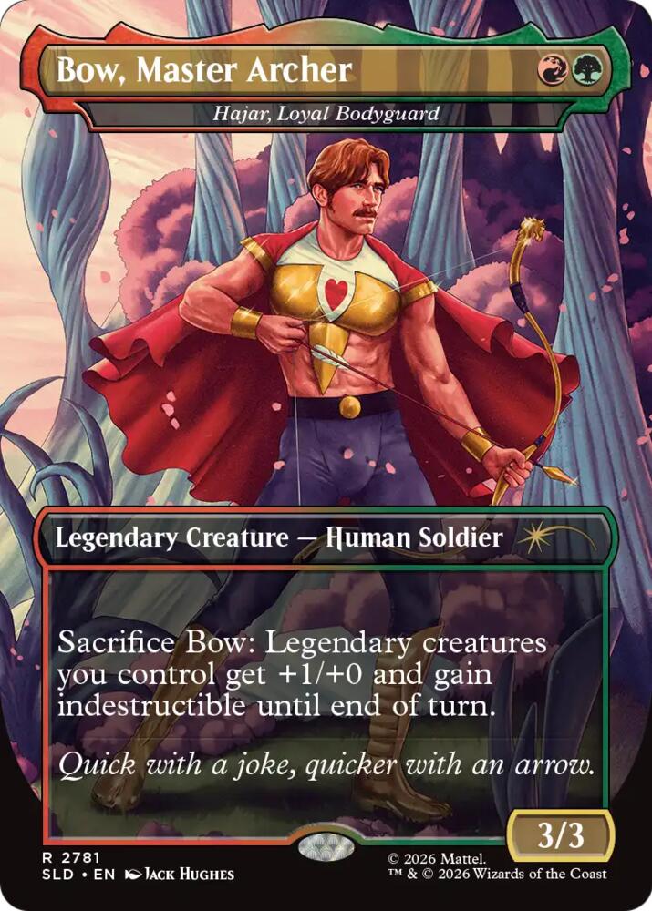 Bow, Master Archer - Hajar, Loyal Bodyguard, Secret Lair Drop Series 2781