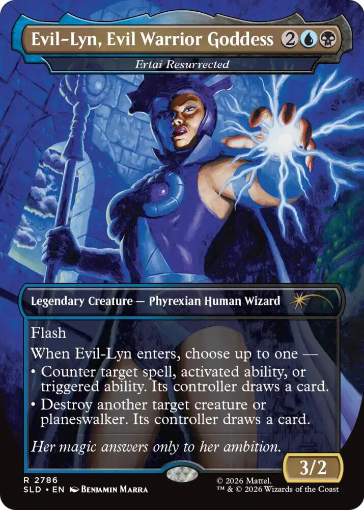 Evil-Lyn, Evil Warrior Goddess - Ertai Resurrected, Secret Lair Drop Series 2786