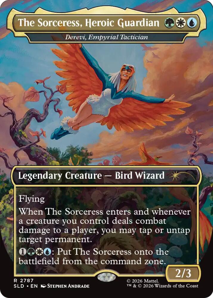 The Sorceress, Heroic Guardian - Derevi, Empyrial Tactician, Secret Lair Drop Series 2787