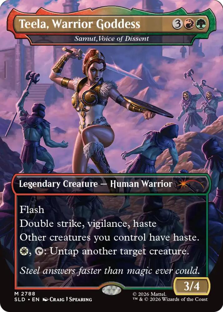Teela, Warrior Goddess - Samut, Voice of Dissent, Secret Lair Drop Series 2788