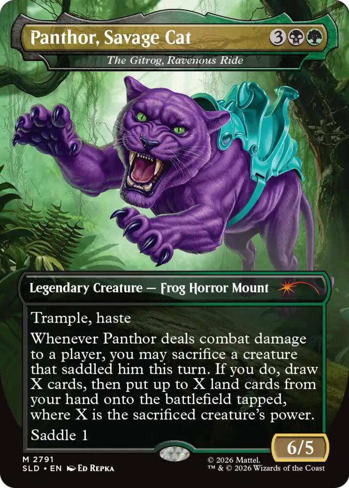 Panthor, Savage Cat - The Gitrog, Ravenous Ride, Secret Lair Drop Series 2791