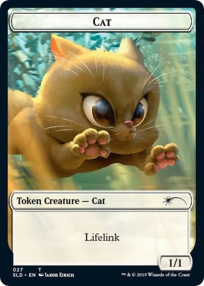 Cat (027) // Cat (028) Double-sided Token, Secret Lair Drop Series 27 // 28
