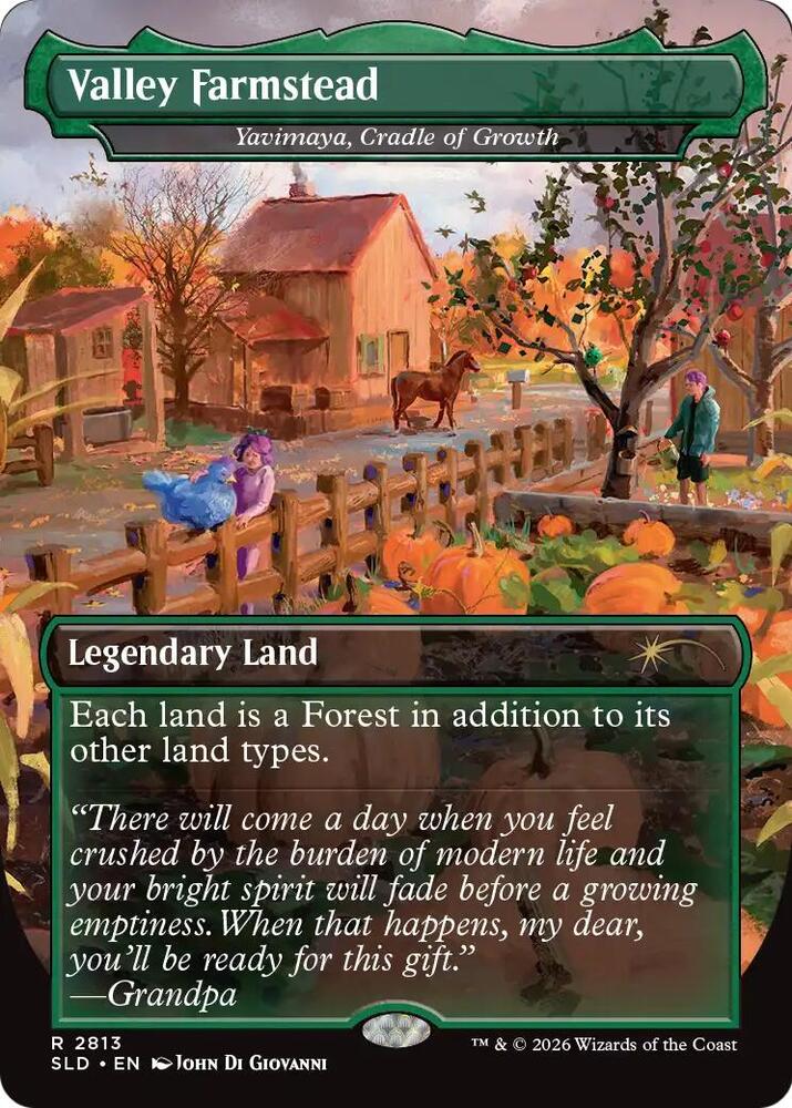 Valley Farmstead - Yavimaya, Cradle of Growth, Secret Lair Drop Series 2813