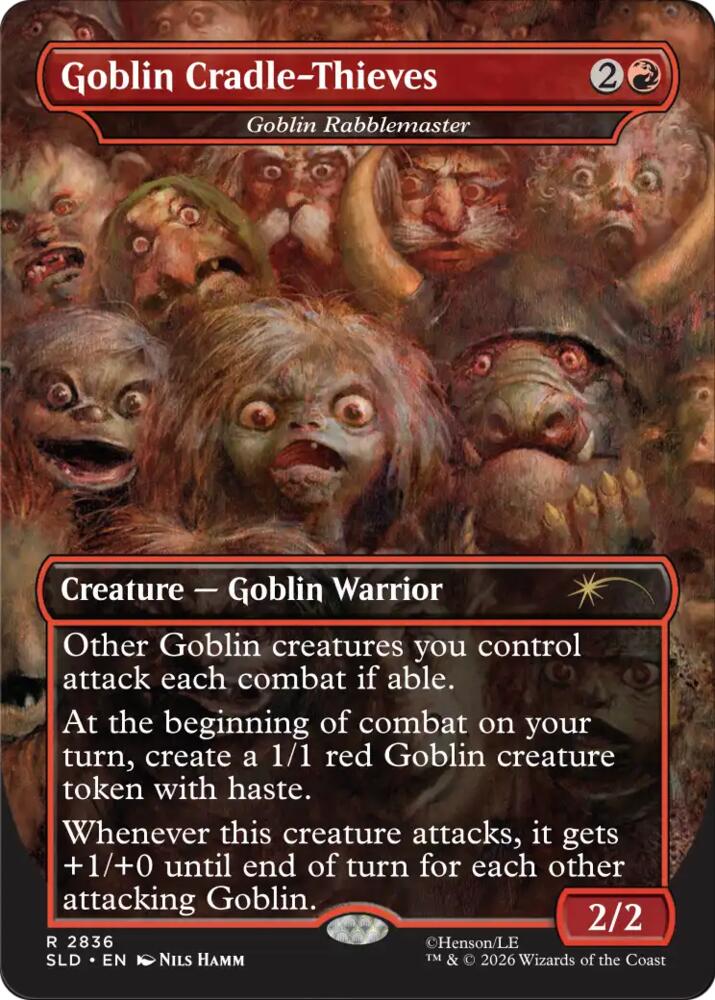Goblin Cradle-Thieves - Goblin Rabblemaster, Secret Lair Drop Series 2836