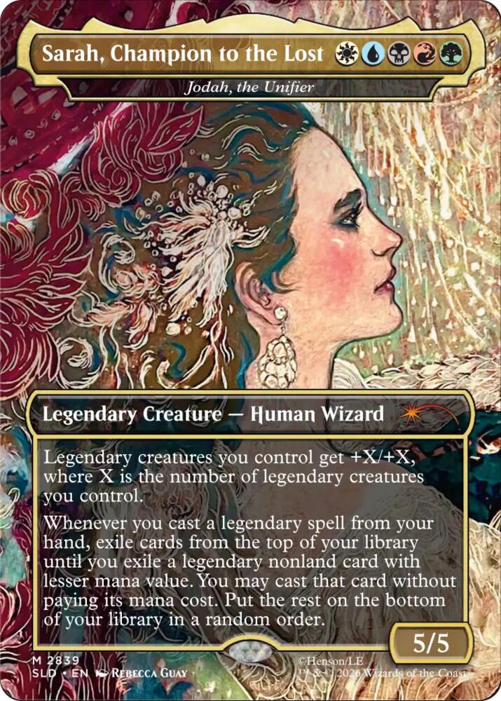 Sarah, Champion to the Lost - Jodah, the Unifier, Secret Lair Drop Series 2839