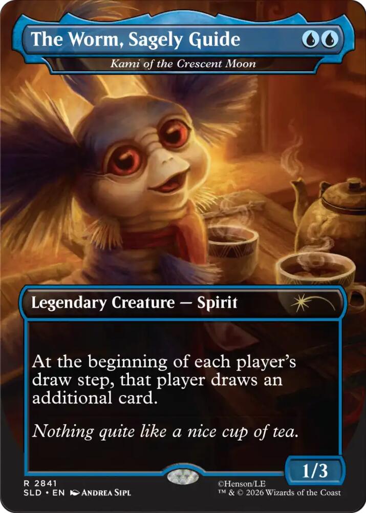 The Worm, Sagely Guide  - Kami of the Crescent Moon, Secret Lair Drop Series 2841