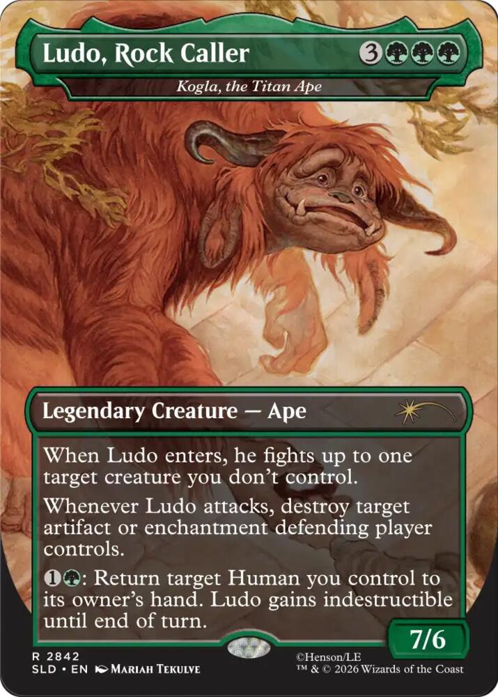 Ludo, Rock Caller - Kogla, the Titan Ape, Secret Lair Drop Series 2842