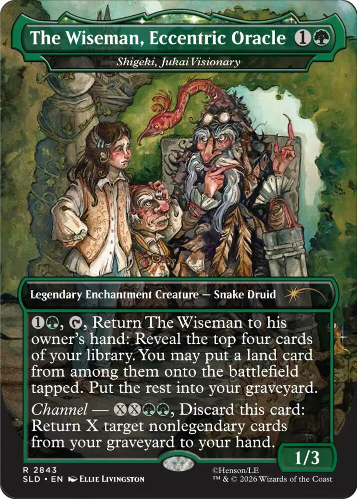 The Wiseman, Eccentric Oracle - Shigeki, Jukai Visionary, Secret Lair Drop Series 2843