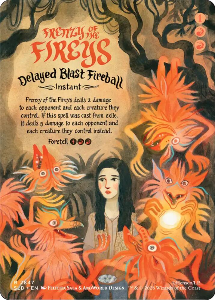 Frenzy of the Fireys - Delayed Blast Fireball, Secret Lair Drop Series 2847
