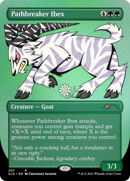 Pathbreaker Ibex (Foil Etched), Secret Lair Drop Series 307