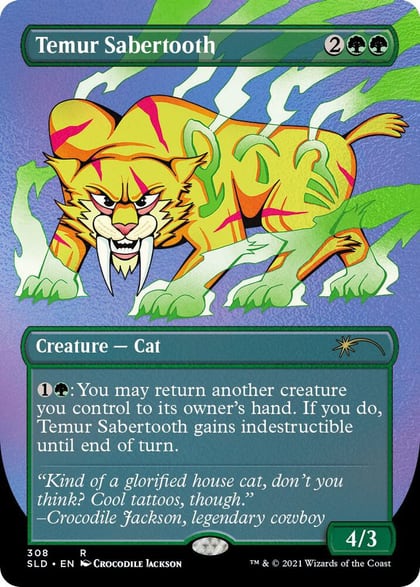 Temur Sabertooth (Foil Etched), Secret Lair Drop Series 308