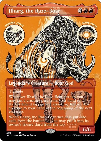 Ilharg, the Raze-Boar (Foil Etched), Secret Lair Drop Series 318