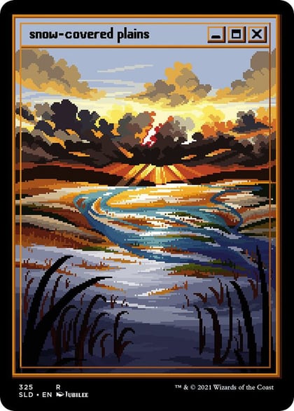 Snow-Covered Plains (PixelSnowLands.jpg), Secret Lair Drop Series 325
