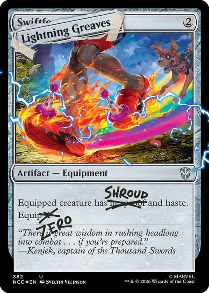 Lightning Greaves (382) (Pool Party Foil), Secret Lair Drop Series 382