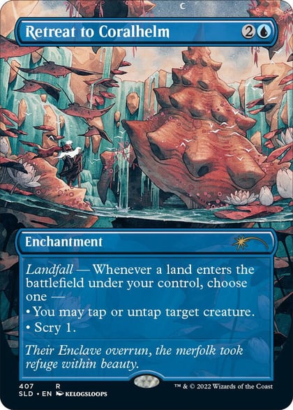 Retreat to Coralhelm (Borderless), Secret Lair Drop Series 407