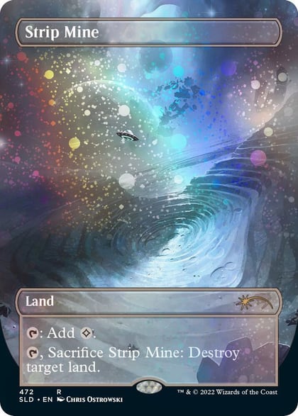 Strip Mine (Borderless) (Galaxy Foil), Secret Lair Drop Series 472