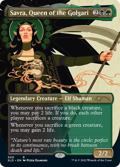 Savra, Queen of the Golgari, Secret Lair Drop Series 500
