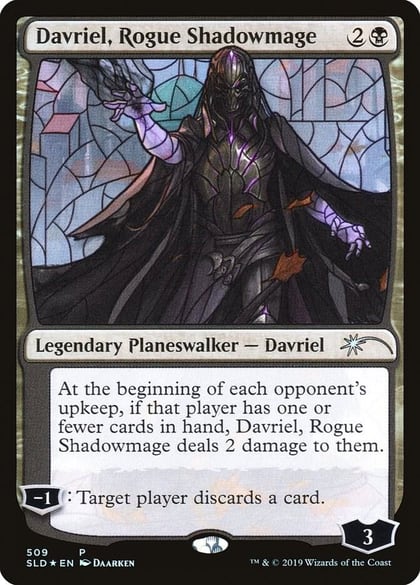 Davriel, Rogue Shadowmage (Stained Glass), Secret Lair Drop Series 509