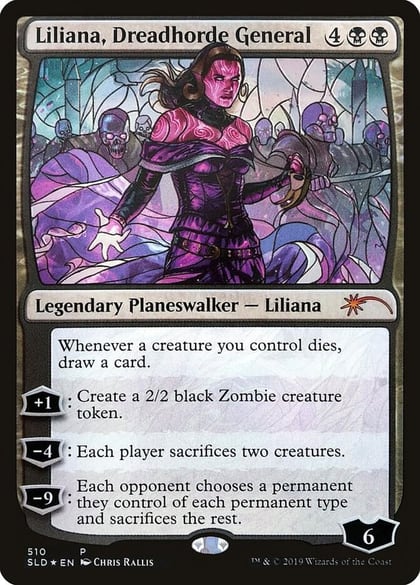 Liliana, Dreadhorde General (Stained Glass), Secret Lair Drop Series 510
