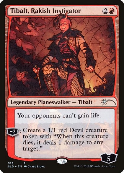 Tibalt, Rakish Instigator (Stained Glass), Secret Lair Drop Series 515