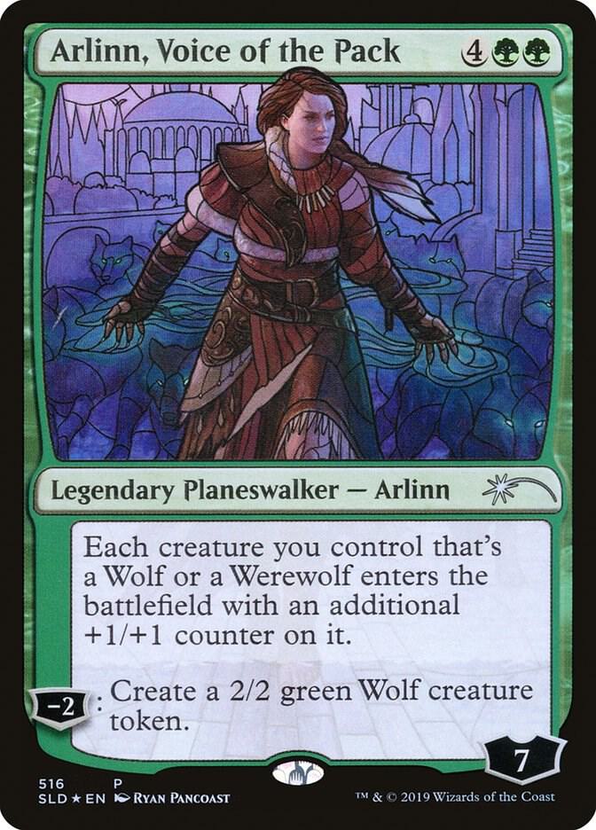 Arlinn, Voice of the Pack (Stained Glass), Secret Lair Drop Series 516