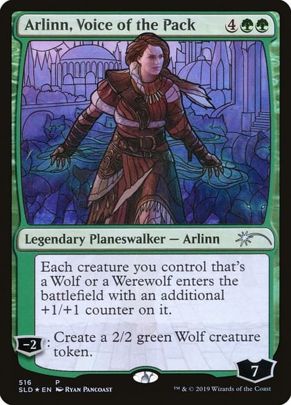 Arlinn, Voice of the Pack (Stained Glass), Secret Lair Drop Series 516
