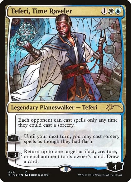 Teferi, Time Raveler (Stained Glass), Secret Lair Drop Series 526