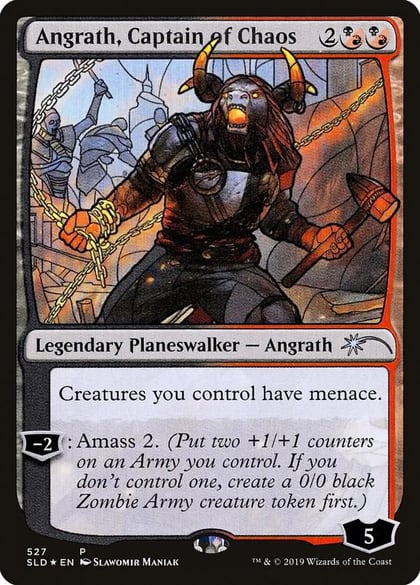 Angrath, Captain of Chaos (Stained Glass), Secret Lair Drop Series 527