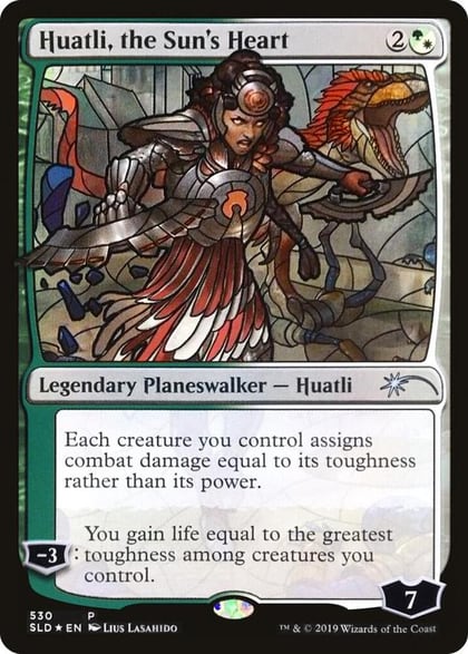 Huatli, the Sun's Heart (Stained Glass), Secret Lair Drop Series 530