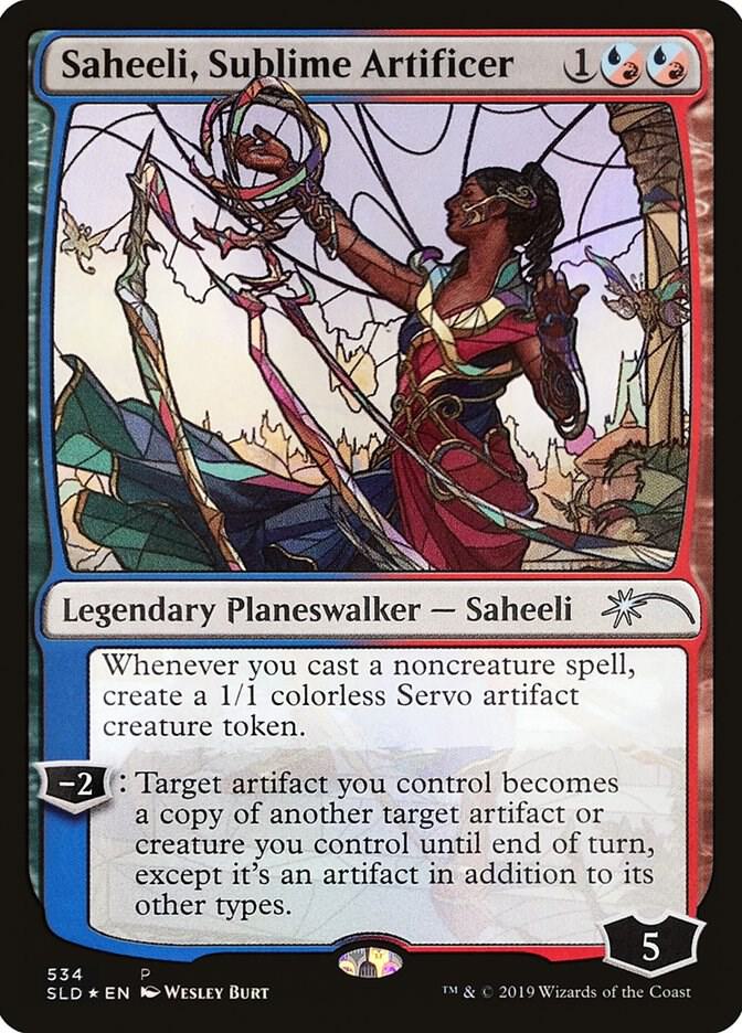 Saheeli, Sublime Artificer (Stained Glass), Secret Lair Drop Series 534