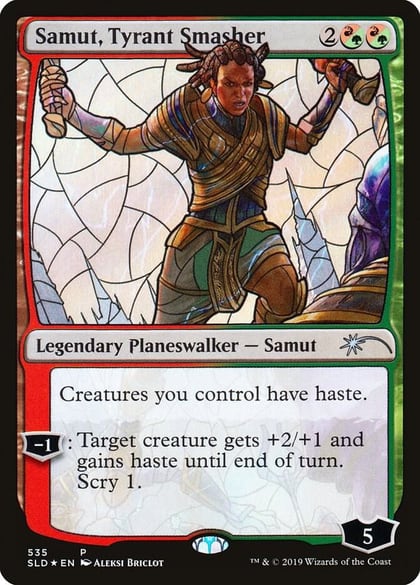 Samut, Tyrant Smasher (Stained Glass), Secret Lair Drop Series 535