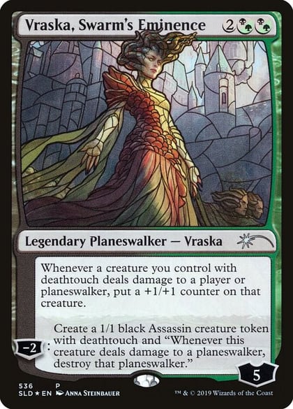Vraska, Swarm's Eminence (Stained Glass), Secret Lair Drop Series 536