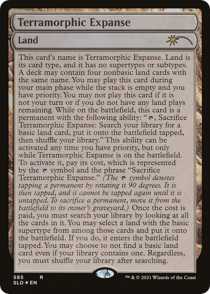 Terramorphic Expanse (Full-Text Lands), Secret Lair Drop Series 585