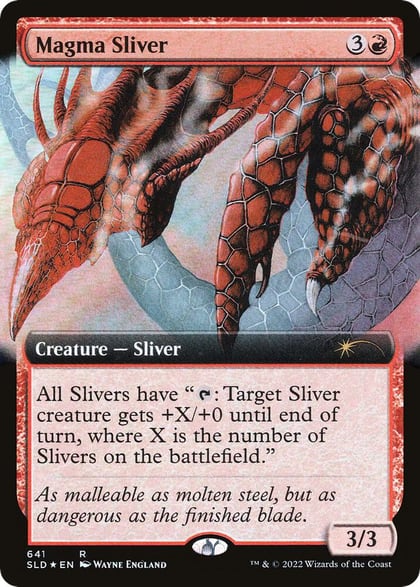 Magma Sliver (Extended Art), Secret Lair Drop Series 641