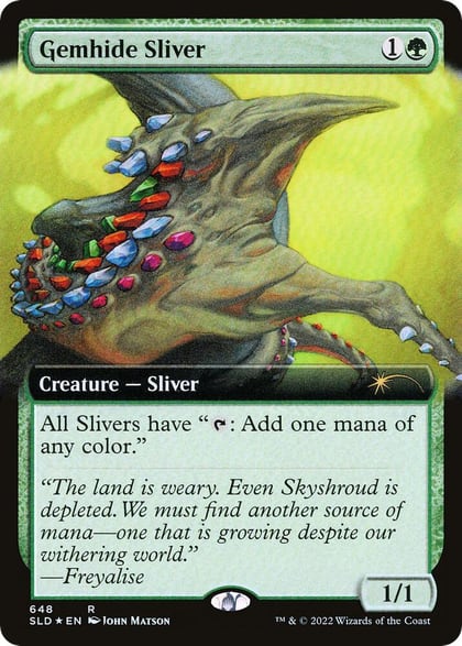 Gemhide Sliver (Extended Art), Secret Lair Drop Series 648