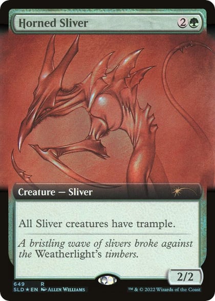 Horned Sliver (Extended Art), Secret Lair Drop Series 649