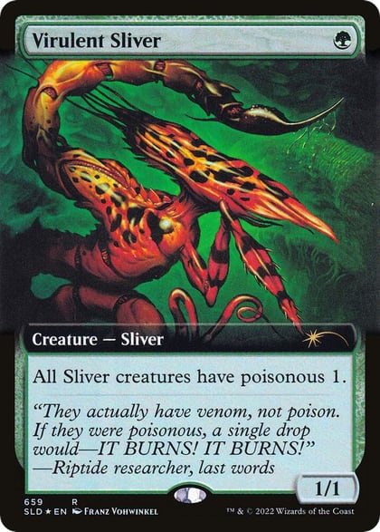 Virulent Sliver (Extended Art), Secret Lair Drop Series 659