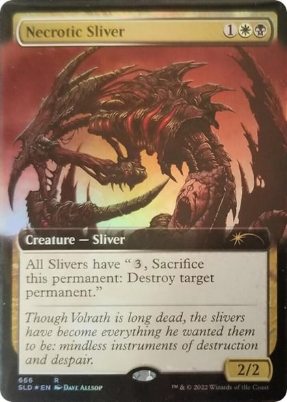 Necrotic Sliver (Extended Art), Secret Lair Drop Series 666