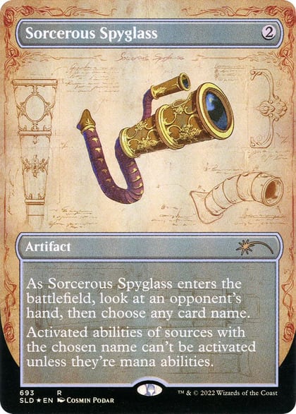 Sorcerous Spyglass (Borderless), Secret Lair Drop Series 693