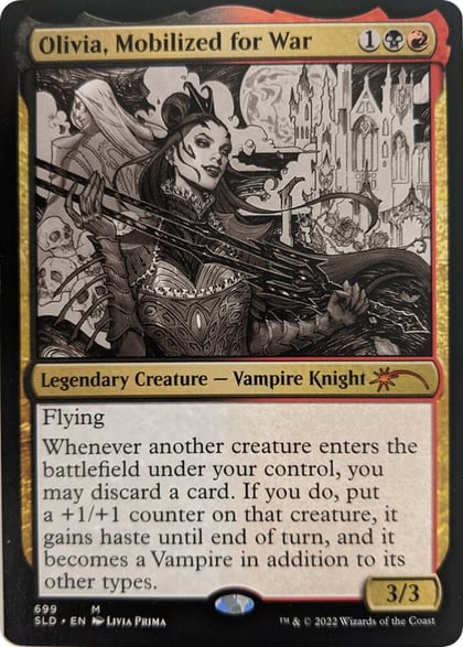 Olivia, Mobilized for War (Sketch Showcase), Secret Lair Drop Series 699