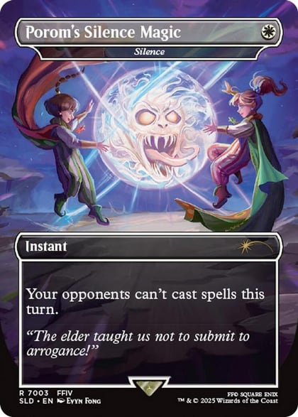 Porom's Silence Magic - Silence (Rainbow Foil), Secret Lair Drop Series 7003
