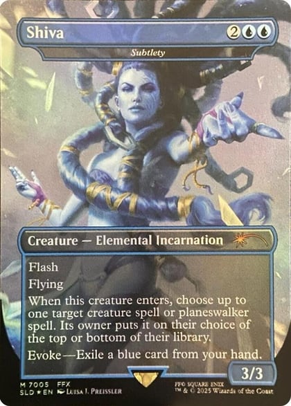 Shiva - Subtlety (Rainbow Foil), Secret Lair Drop Series 7005