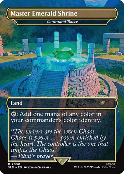 Master Emerald Shrine - Command Tower (7030) (Rainbow Foil), Secret Lair Drop Series 7030
