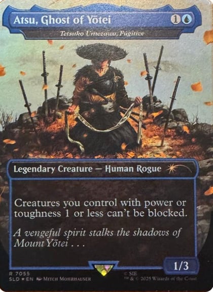 Atsu, Ghost of Yotei - Tetsuko Umezawa, Fugitive (Rainbow Foil), Secret Lair Drop Series 7055