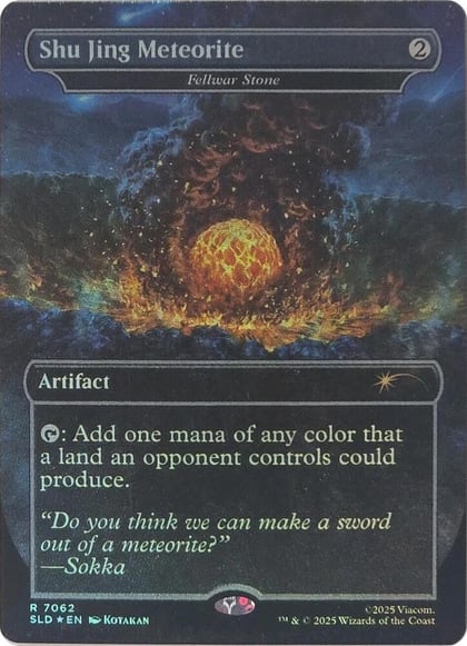 Shu Jing Meteorite - Fellwar Stone (Rainbow Foil), Secret Lair Drop Series 7062